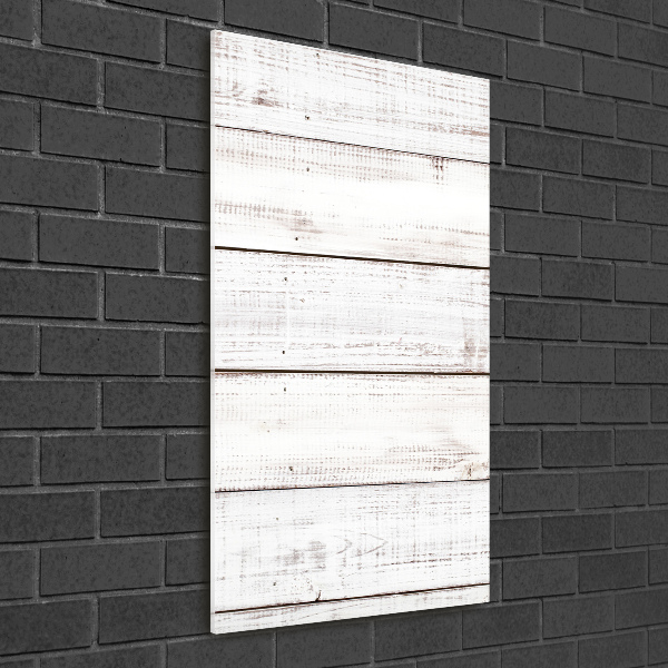 Cuadro decorativo en acrílico brillante vertical pared de madera