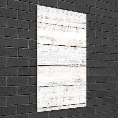 Cuadro decorativo en acrílico brillante vertical pared de madera