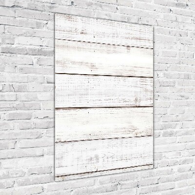 Cuadro decorativo en acrílico brillante vertical pared de madera
