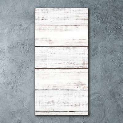 Cuadro decorativo en acrílico brillante vertical pared de madera