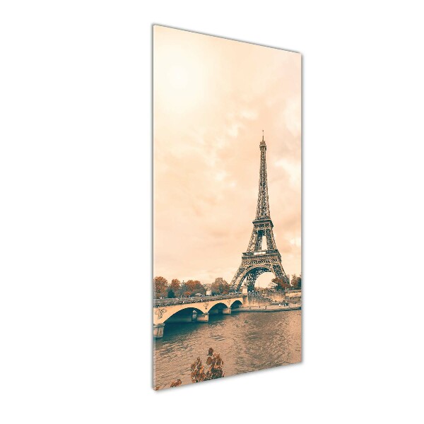 Cuadro de metacrilato vertical Torre Eiffel de París