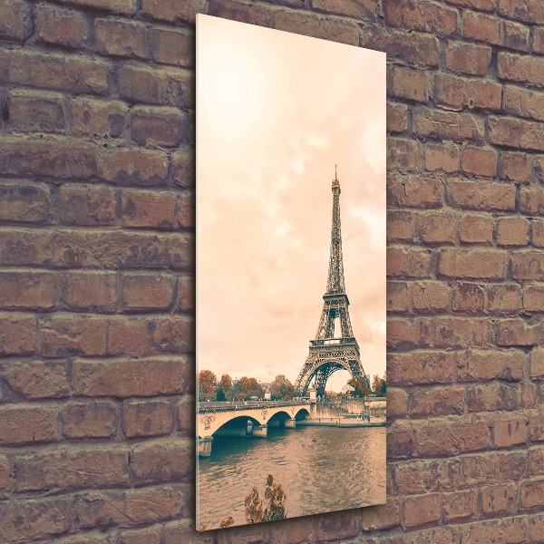 Cuadro de metacrilato vertical Torre Eiffel de París