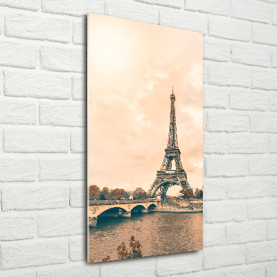 Cuadro de metacrilato vertical Torre Eiffel de París