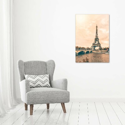 Cuadro de metacrilato vertical Torre Eiffel de París