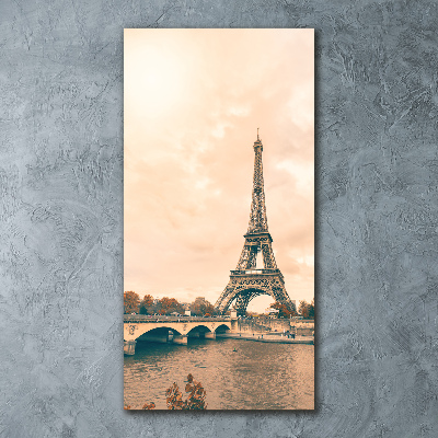 Cuadro de metacrilato vertical Torre Eiffel de París