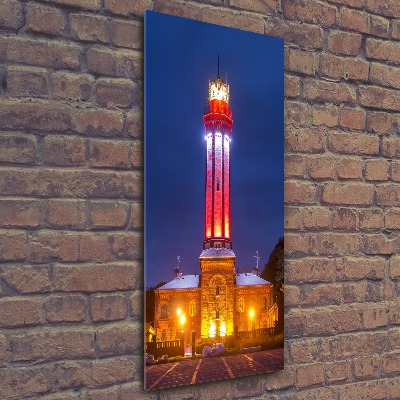 Cuadro de metacrilato moderno efecto cristal vertical Niechorze Polonia