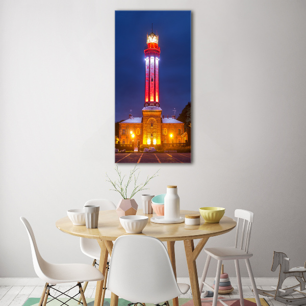 Cuadro de metacrilato moderno efecto cristal vertical Niechorze Polonia