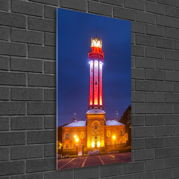 Cuadro de metacrilato moderno efecto cristal vertical Niechorze Polonia