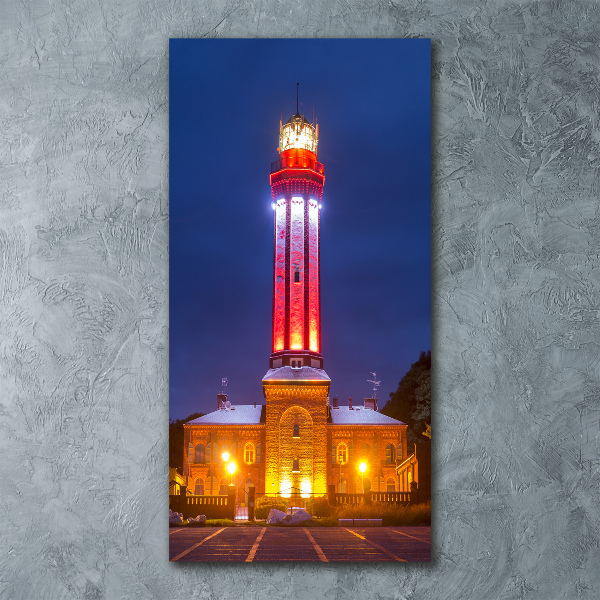 Cuadro de metacrilato moderno efecto cristal vertical Niechorze Polonia