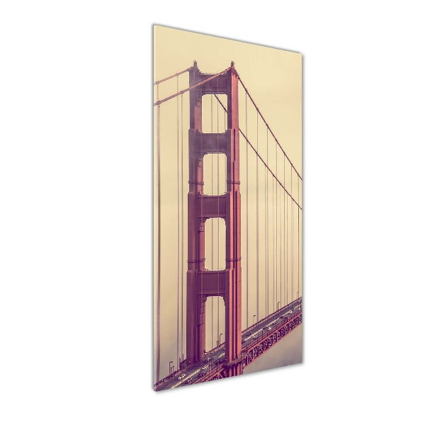 Cuadro decorativo en acrílico brillante vertical Puente de San Francisco