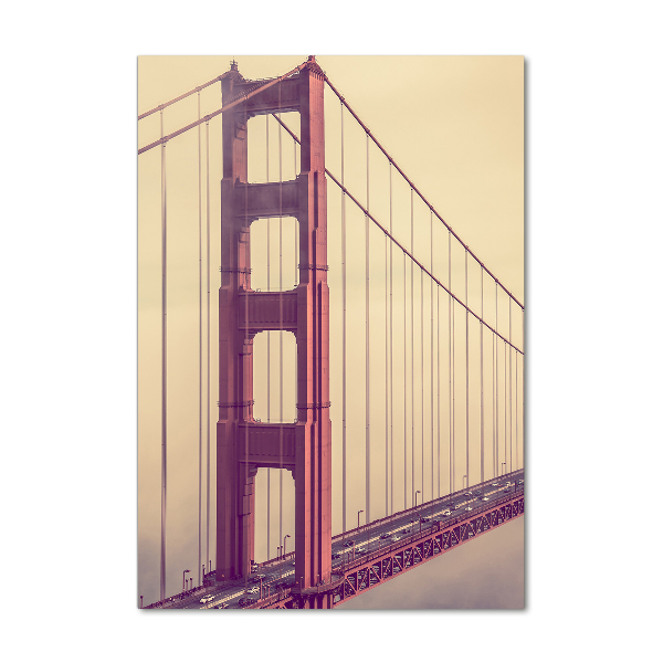 Cuadro decorativo en acrílico brillante vertical Puente de San Francisco