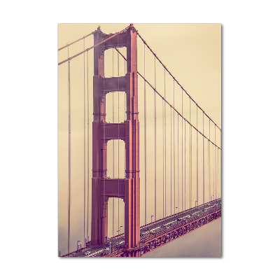 Cuadro decorativo en acrílico brillante vertical Puente de San Francisco