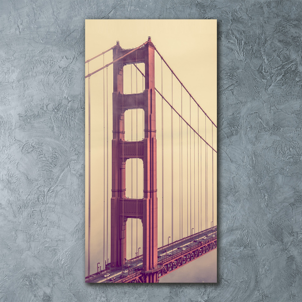 Cuadro decorativo en acrílico brillante vertical Puente de San Francisco
