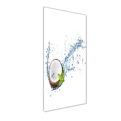 Cuadro de metacrilato moderno efecto cristal vertical Coco