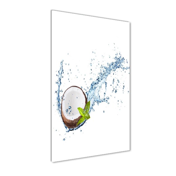 Cuadro de metacrilato moderno efecto cristal vertical Coco