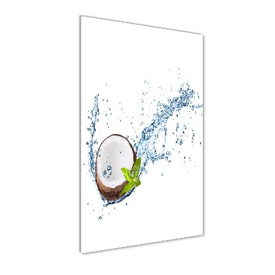 Cuadro de metacrilato moderno efecto cristal vertical Coco