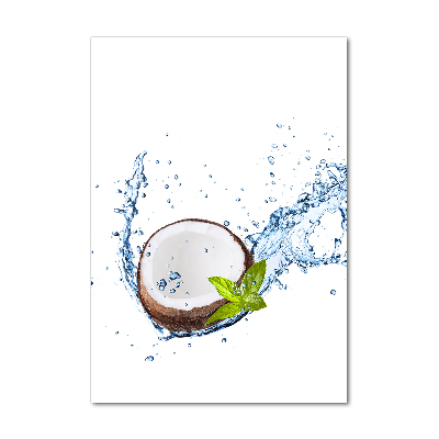 Cuadro de metacrilato moderno efecto cristal vertical Coco