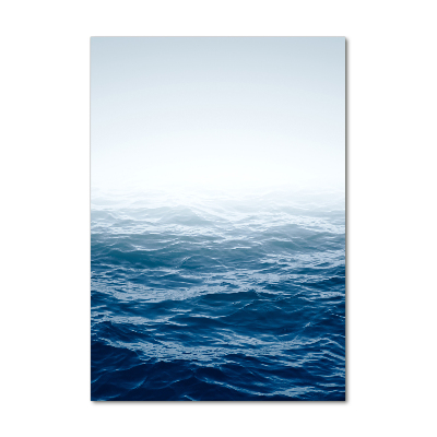 Cuadro decorativo en acrílico brillante vertical olas del mar