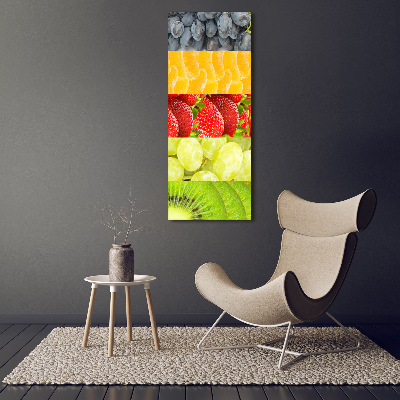 Cuadro decorativo en acrílico brillante vertical Fruta