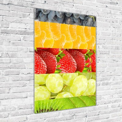 Cuadro decorativo en acrílico brillante vertical Fruta
