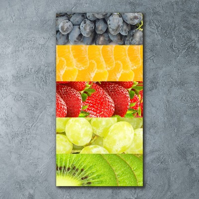 Cuadro decorativo en acrílico brillante vertical Fruta