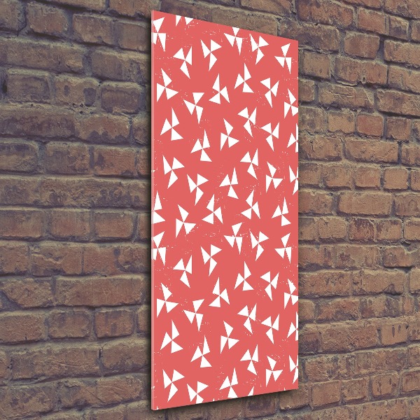 Impresión en metacrilato de alta calidad vertical Fondo geométrico