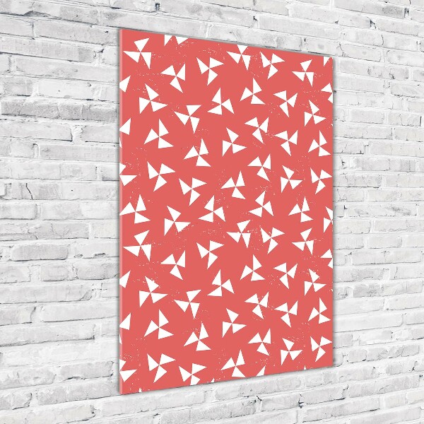 Impresión en metacrilato de alta calidad vertical Fondo geométrico