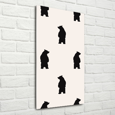 Impresión en metacrilato de alta calidad vertical Ositos