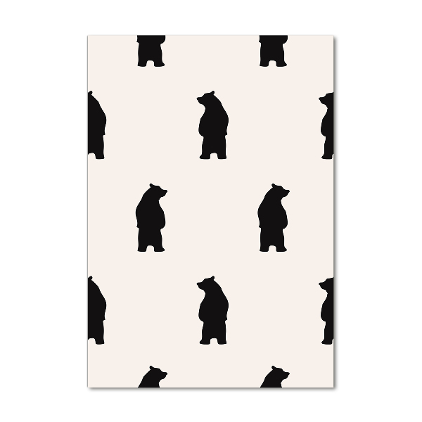 Impresión en metacrilato de alta calidad vertical Ositos