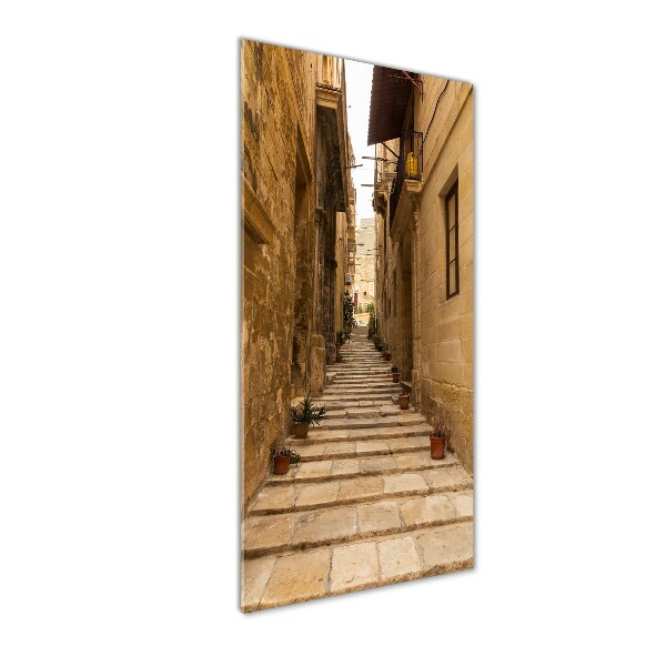 Cuadro de metacrilato vertical Calles de Malta