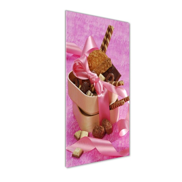 Cuadro decorativo en acrílico brillante vertical Dulces