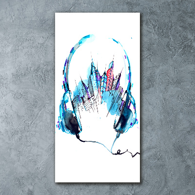 Impresión en metacrilato de alta calidad vertical Música de la ciudad