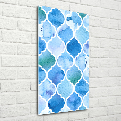 Cuadro decorativo en acrílico brillante vertical Antecedentes marroquíes