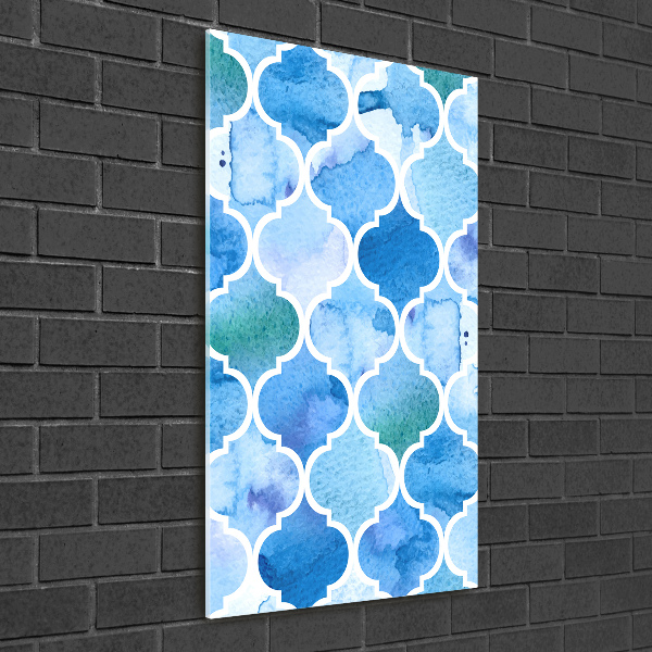 Cuadro decorativo en acrílico brillante vertical Antecedentes marroquíes