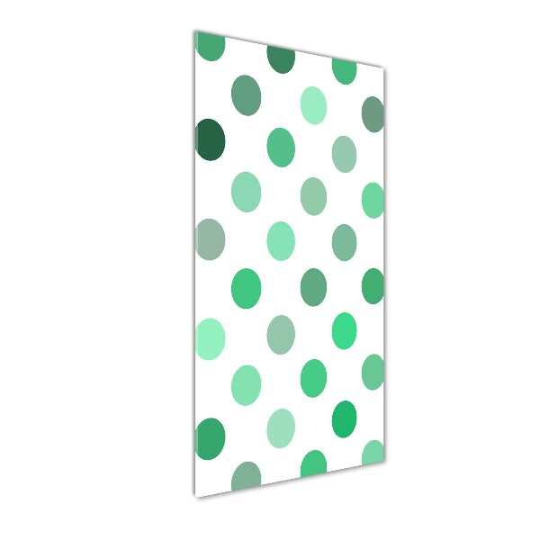 Cuadro de metacrilato vertical Puntos verdes