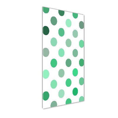 Cuadro de metacrilato vertical Puntos verdes