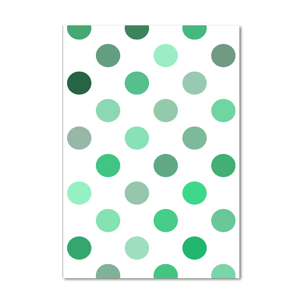 Cuadro de metacrilato vertical Puntos verdes
