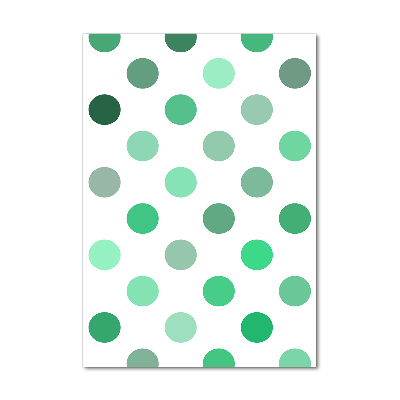 Cuadro de metacrilato vertical Puntos verdes