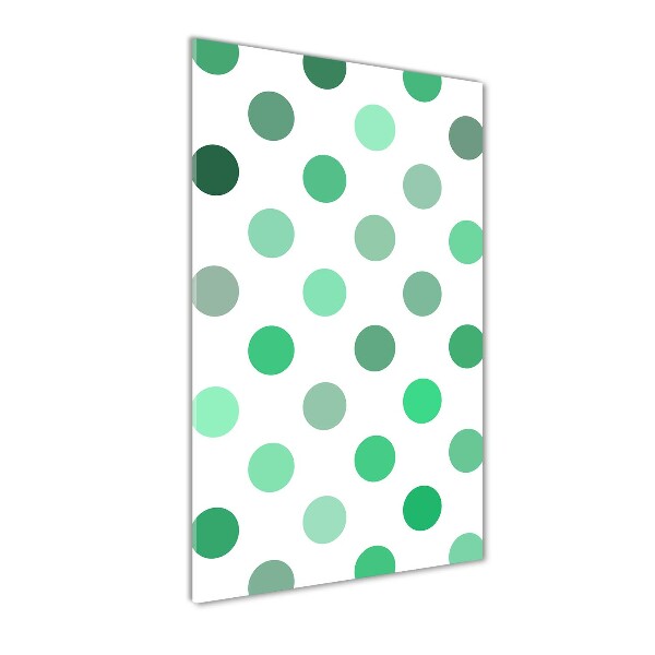 Cuadro de metacrilato vertical Puntos verdes