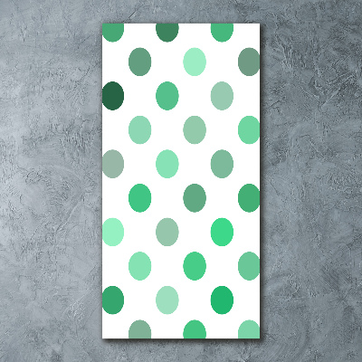 Cuadro de metacrilato vertical Puntos verdes