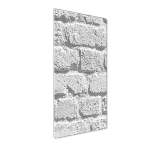 Cuadro de metacrilato moderno efecto cristal vertical pared de ladrillos