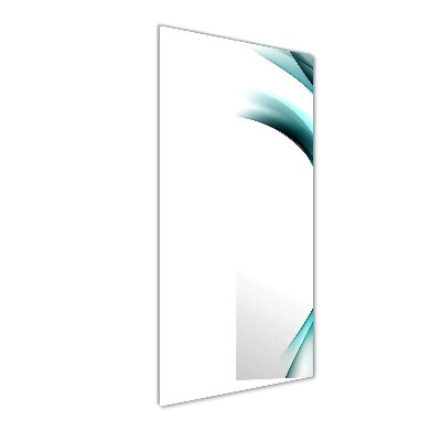 Cuadro decorativo en acrílico brillante vertical Ondas abstractas