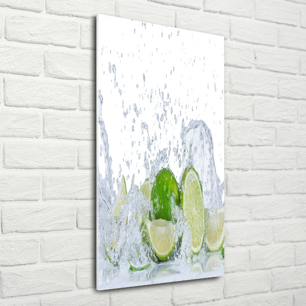 Cuadro de metacrilato moderno efecto cristal vertical Limas