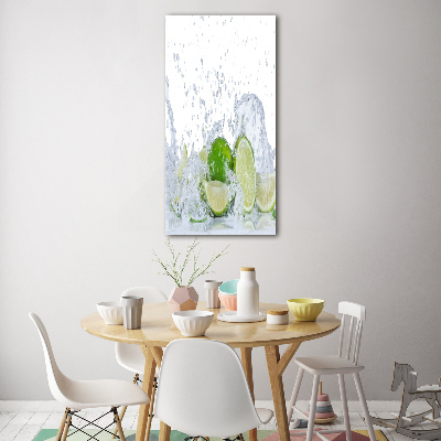 Cuadro de metacrilato moderno efecto cristal vertical Limas