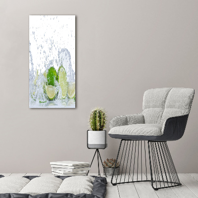 Cuadro de metacrilato moderno efecto cristal vertical Limas