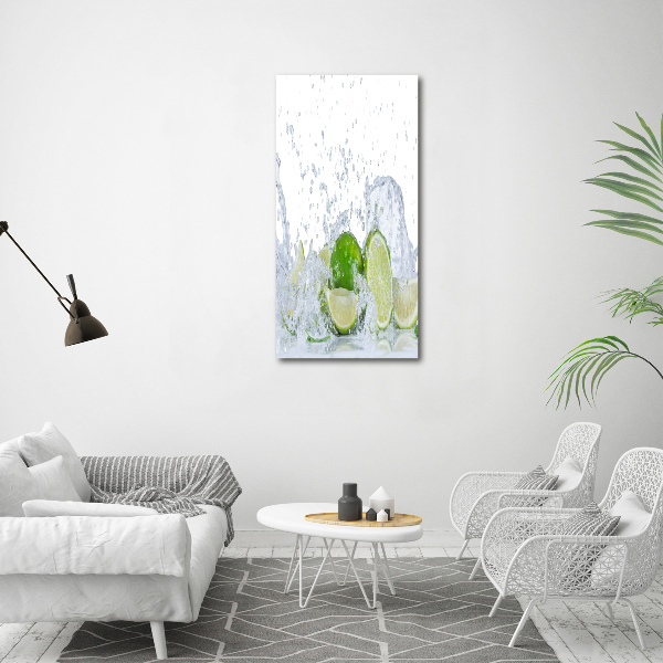 Cuadro de metacrilato moderno efecto cristal vertical Limas
