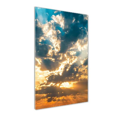 Impresión en metacrilato de alta calidad vertical Nubes en el cielo