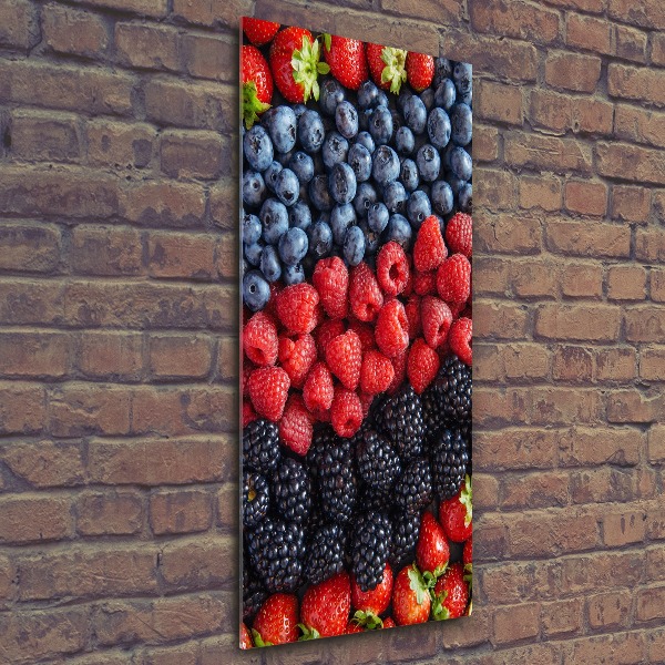 Cuadro de metacrilato vertical Frutos del bosque