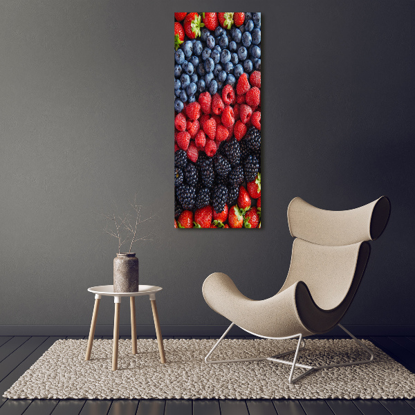 Cuadro de metacrilato vertical Frutos del bosque