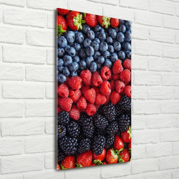Cuadro de metacrilato vertical Frutos del bosque